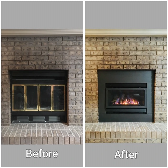 Fireplace install